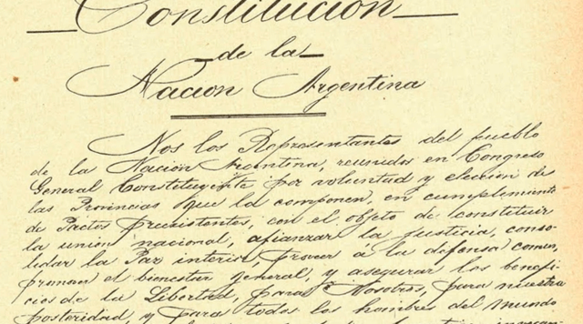 Sanción de la Constitución