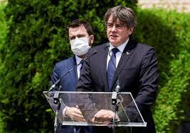 Puigdemont salió de la prisión de alta seguridad de Sassari.