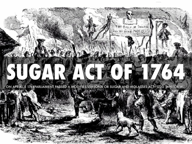The Sugar Act