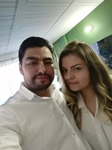 El día de compromiso con mi esposa