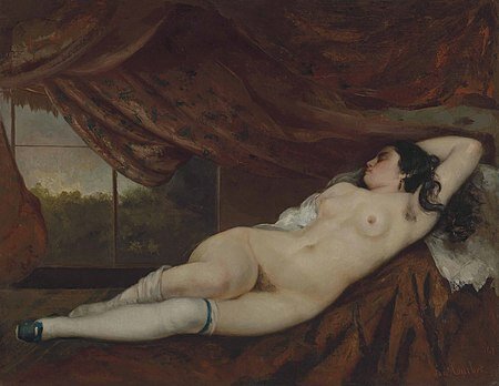 Femme nue couchée - Gustave Courbet