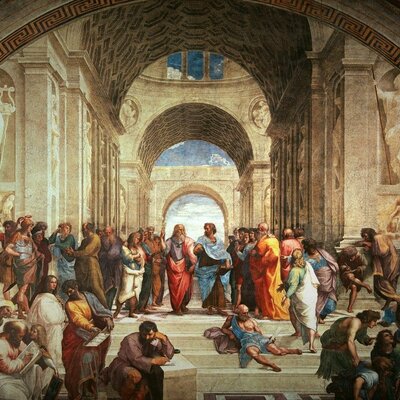 Timeline: Filósofos Escuela de Atenas