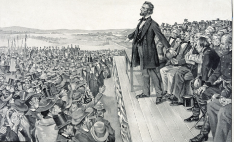 The Delivering of the Gettysburg Address