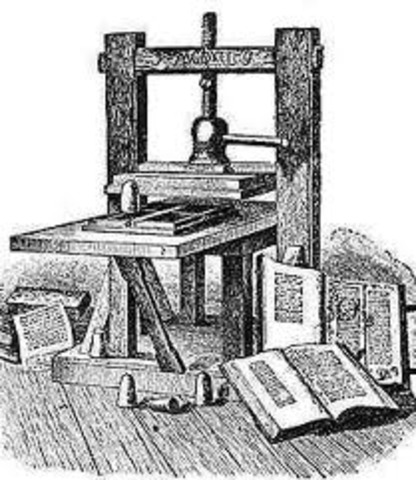invention of the printing press date