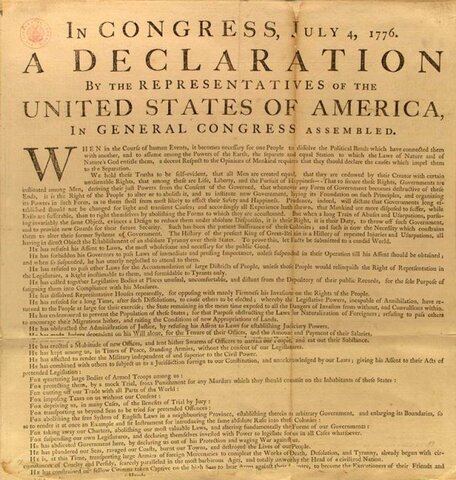 declaration of independence is finished