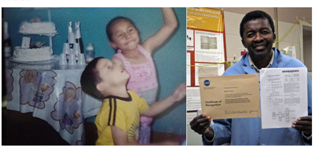 First communion of my middle sister / Recognition to Colombian scientist