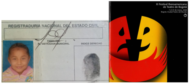 My identification card / XI(40) Ibero-American Theater Festival of Bogotá.
