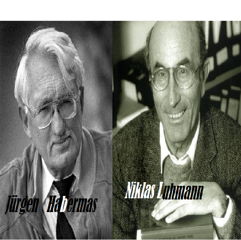 Disputa entre Niklas Luhmann y Jürgen Habermas.