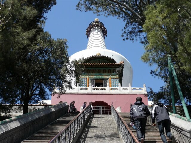 Construcción Pagoda Blanca de Pekin