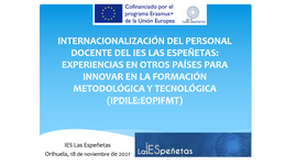 Timeline: Proyecto Erasmus +