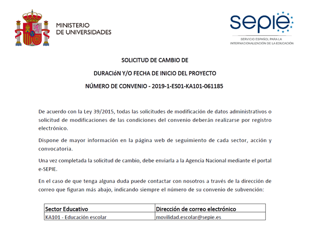 SOLICITUD DE PRÓRROGA