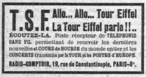 Premiers postes récepteurs de radio