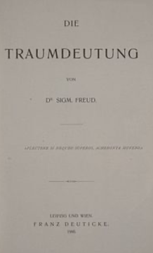 Freud escribe el libro "La interpretación de los sueños" (“Die Traumdeutung”)