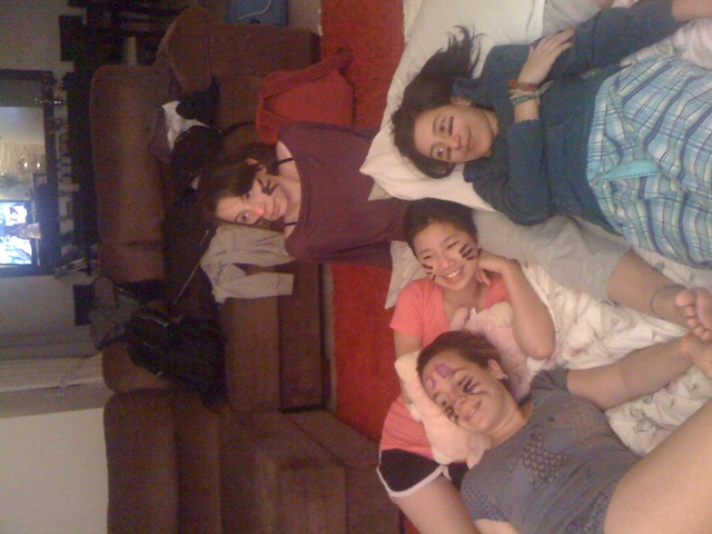 Festa do pijama na casa da Carol Oh