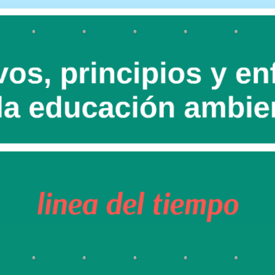 Timeline: LOS OBJETIVOS, PRINCIPIOS Y ENFOQUES DE LA EDUCACIÓN AMBIENTAL