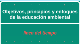 Timeline: LOS OBJETIVOS, PRINCIPIOS Y ENFOQUES DE LA EDUCACIÓN AMBIENTAL