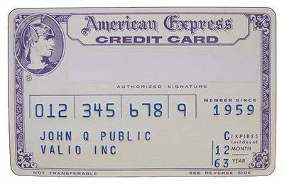 First big thing from the 1950's   "The Credit Card"