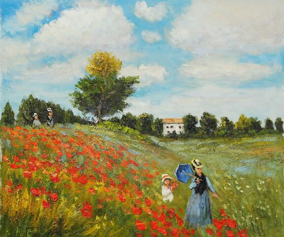 Poppies at Argenteuil, Monet