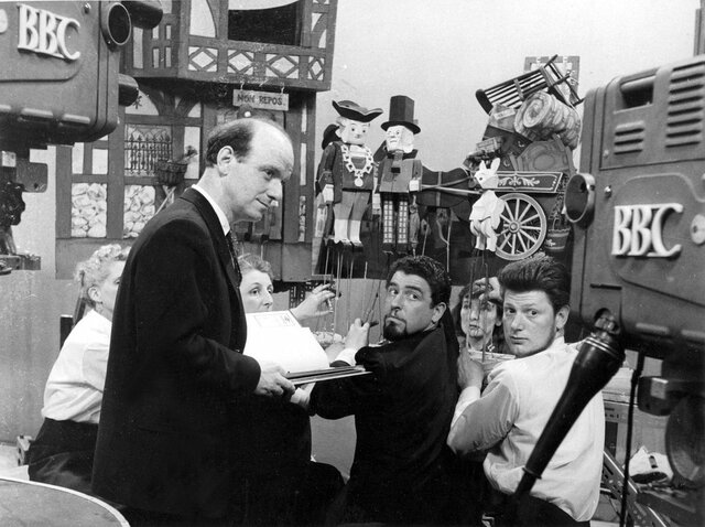 Primer estudio de TV, Londres.