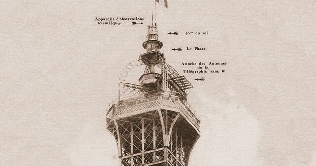 1ª Antena de TV, Torre Eiffel
