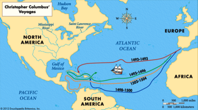 Columbus Sails to the Americas