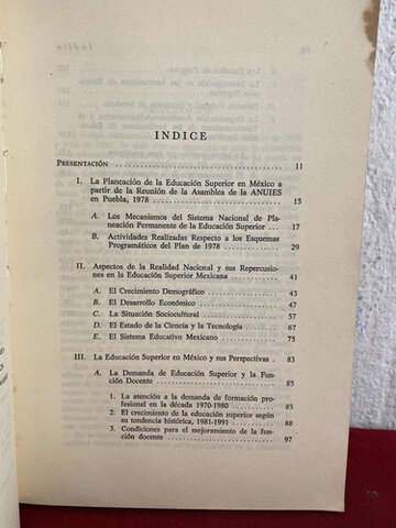 "Plan Nacional de Educación Superior"