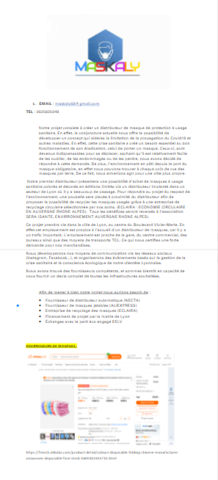 Dossier de présentation