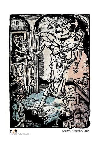 Jancsi fogadásból egy nemes urat a földre terít