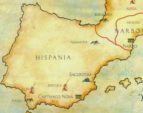 Els romans entren a la Península Ibèrica