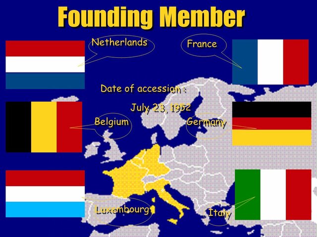 In Paris, six countries signed a treaty establishing the European coal and steel communitarian