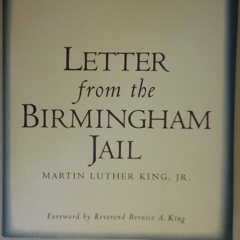 MLK’S letter from Birmingham Jail