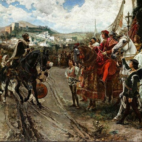 Fi de l' últim regne musulmà, el de Granada.