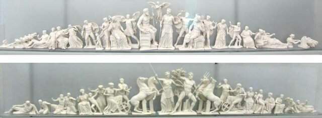 GRECIA. Frontones este y oeste del Partenón