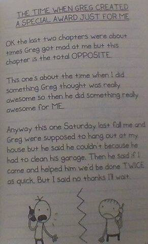 The Time When Greg Created A Special Award Just For Me