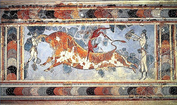 Affresco della taurocatapsia