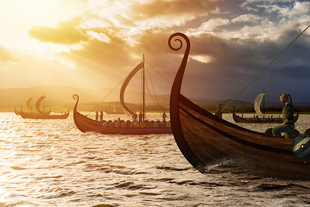 The vikings arrive in Europe