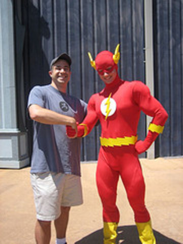 Me and the Flash hang out