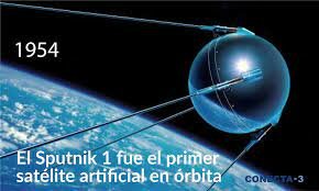 La URSS pone en órbita el primer satélite artificial, Sputnik 1.