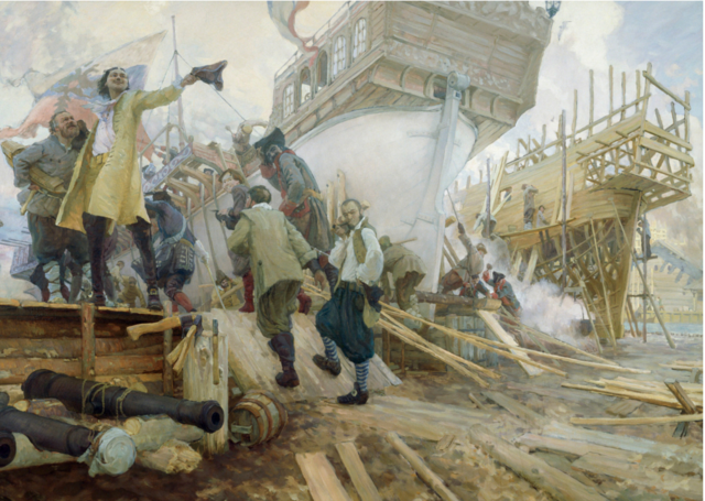 Создание российского военно-морского флота.