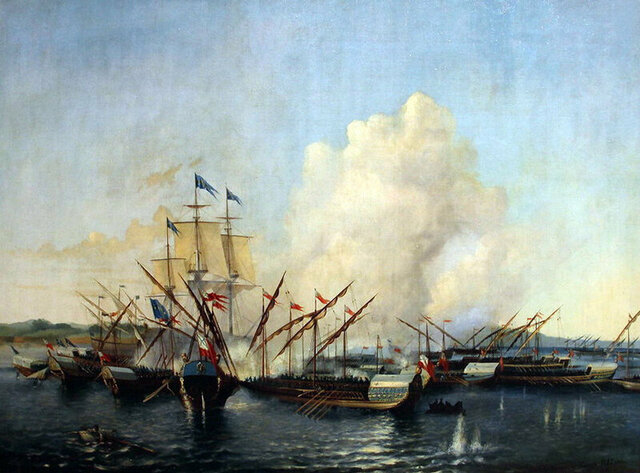 Морская победа русского флота при Гренгаме.