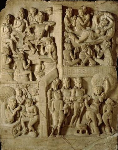 plaque revetement stupa Amaravati