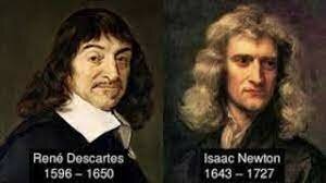 I. Newton y R. Descartes