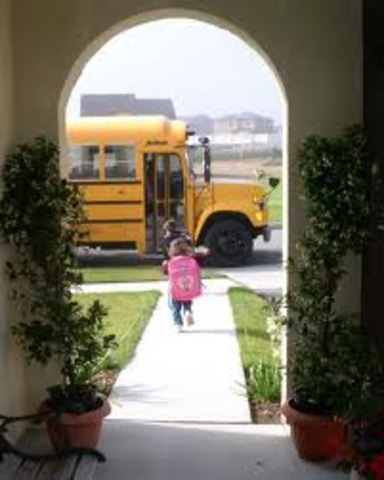 Kristen's first day of school