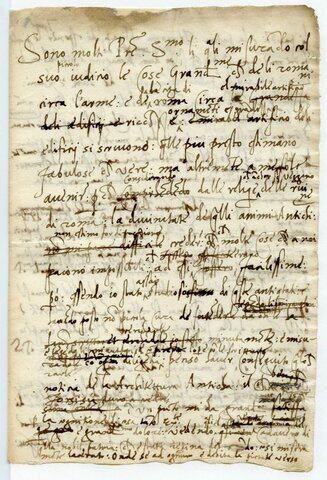 LETTERA DI RAFFAELLO D'URBINO A LEONE X
