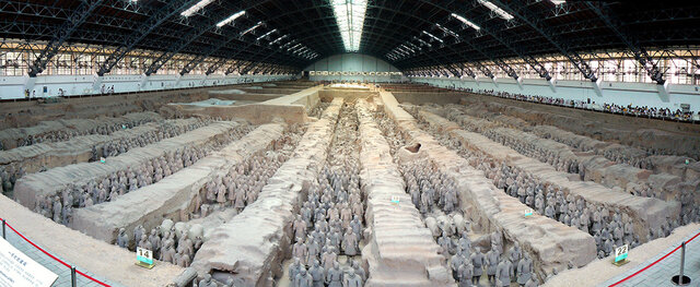 The Terracotta Army is buried