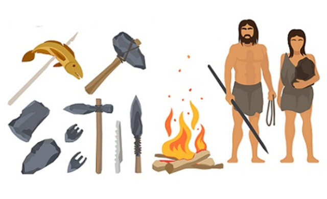 Prehistoria: fuego, herramientas y rueda