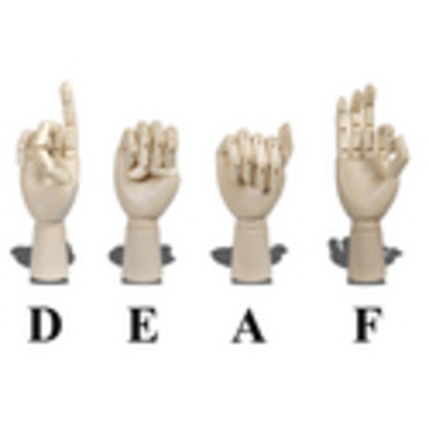 She is deaf from birth.