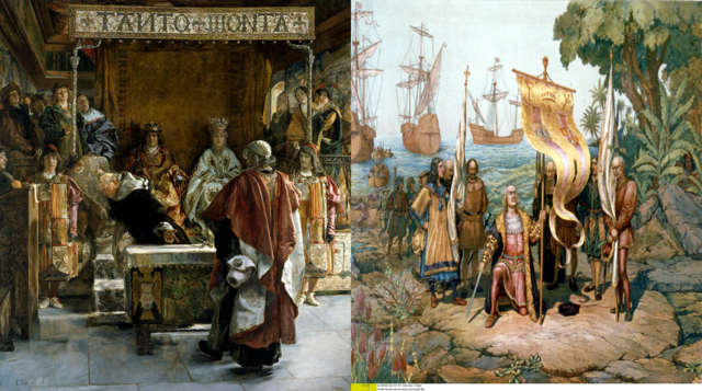 Descubrimiento de América; expulsión de los judíos; y conquista de Granada.