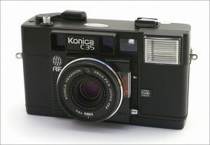 First autofocus camera Konica C35 AF (1978)