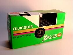 The disposable camera introduced by Fuji (1986)